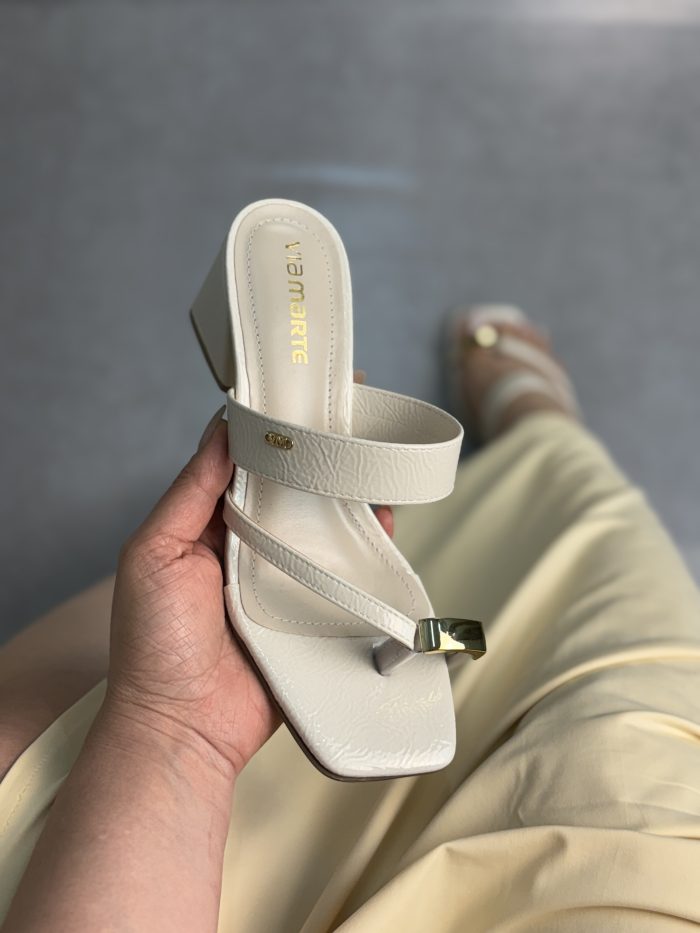 sandália via marte marrom com salto bloco sandália via marte marrom com salto bloco