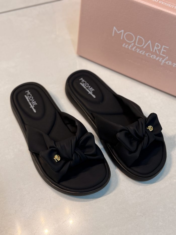 rasteira modare ultra conforto laço creme rasteira modare ultra conforto laço creme