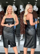 vestido tomara que caia courino