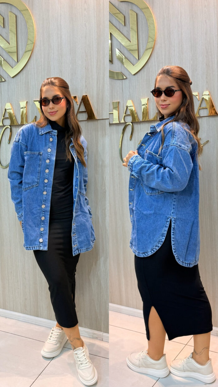 jaqueta jeans oversize