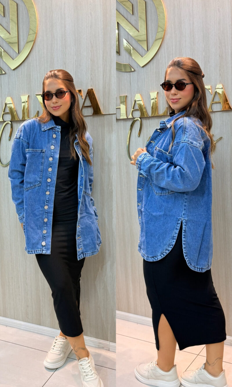 jaqueta jeans oversize