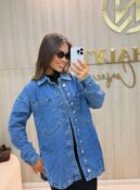 jaqueta jeans oversize