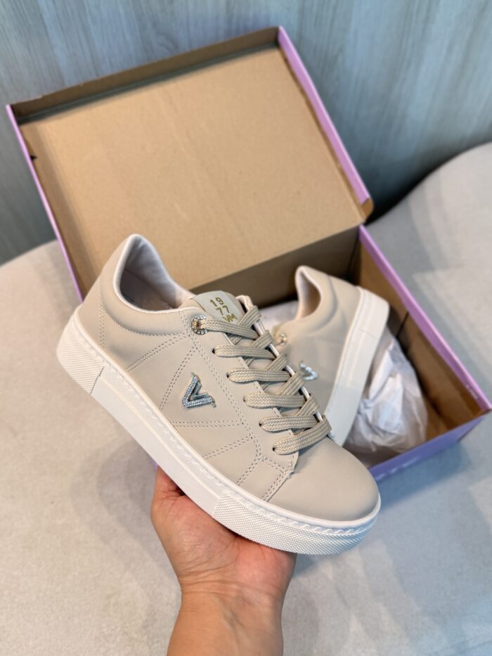 tênis casual via marte bege tênis casual via marte bege