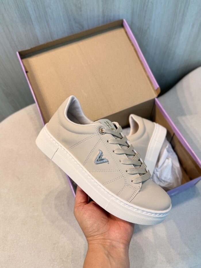 tênis casual via marte bege
