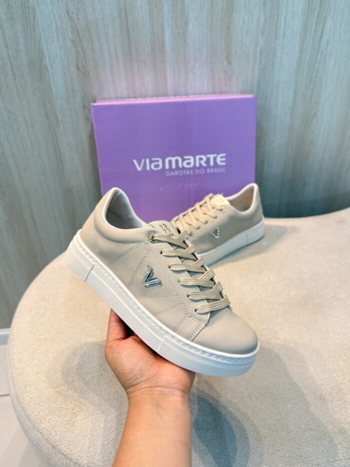 tênis casual via marte bege tênis casual via marte bege