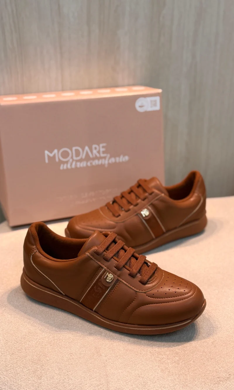tênis modare feminino marrom casual