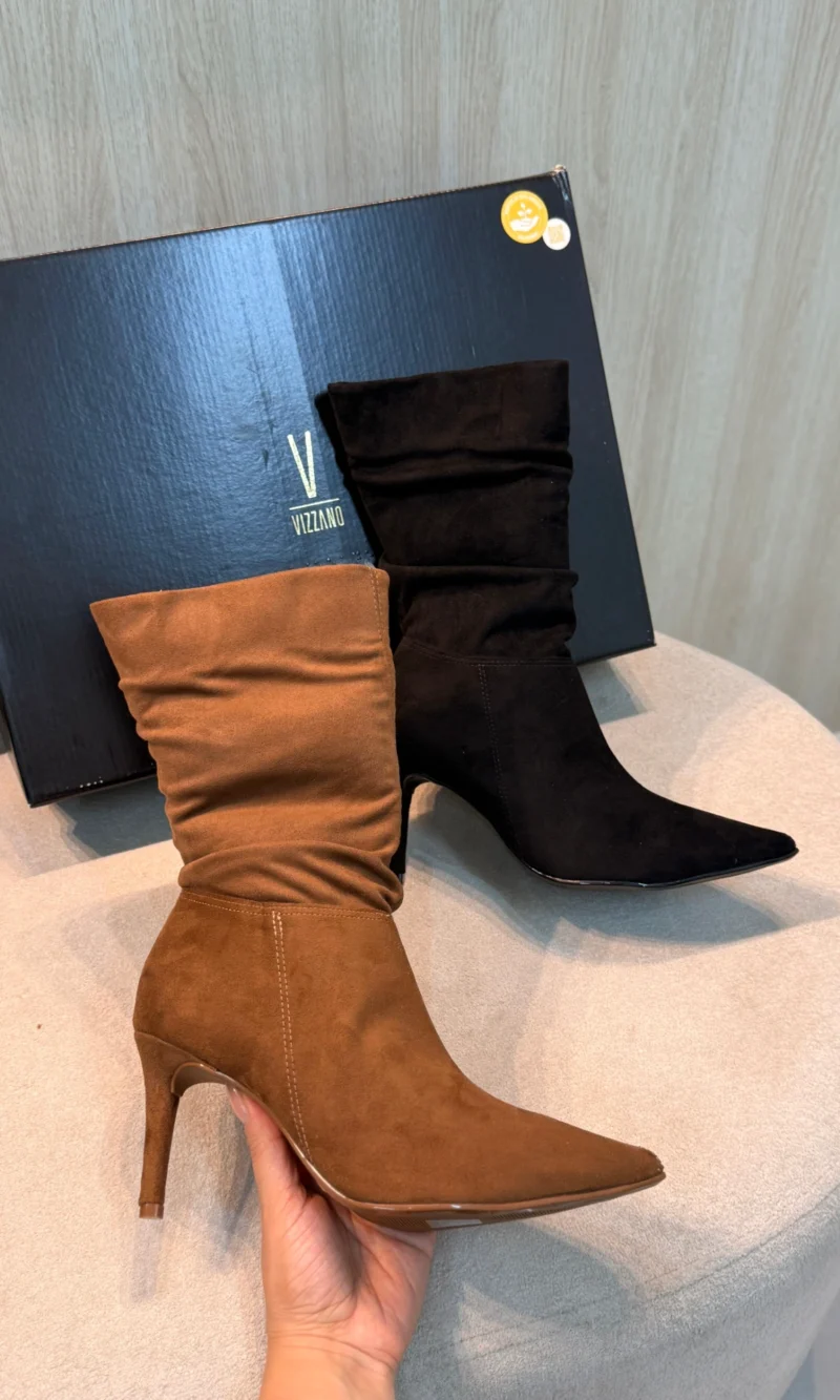 vizzano bota feminina preta cano médio salto fino vizzano bota feminina preta cano médio salto fino