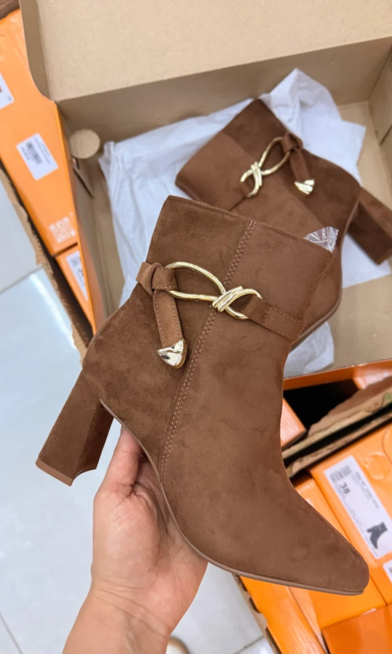 vizzano bota feminina preta cano médio salto fino