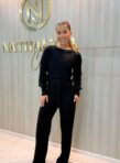 conjunto feminino modal canelado preto