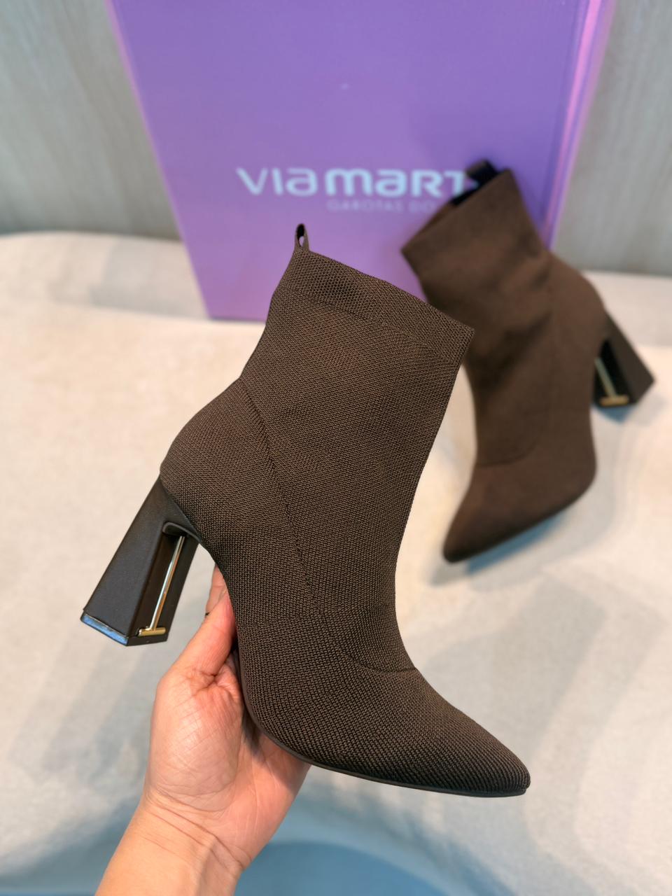 bota over the knee vizzano salto alto preta