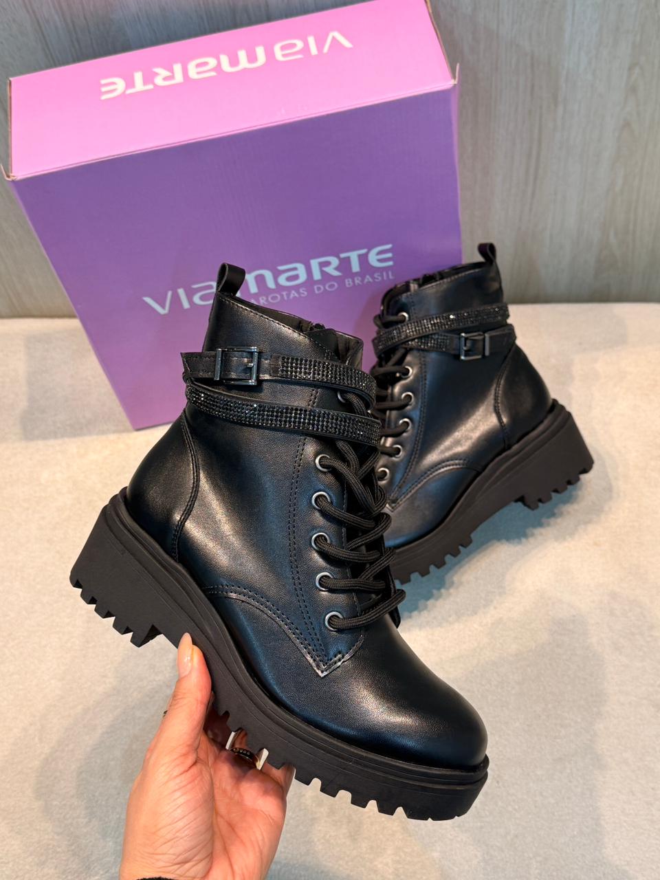 bota over the knee vizzano salto alto preta