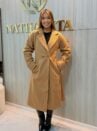 sobretudo feminino alongado caramelo elegance