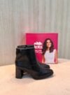 bota pegada feminina preta cano curto conforto premium
