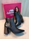 bota pegada feminina preta cano curto conforto premium