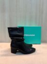 bota pegada feminina preta cano curto conforto premium