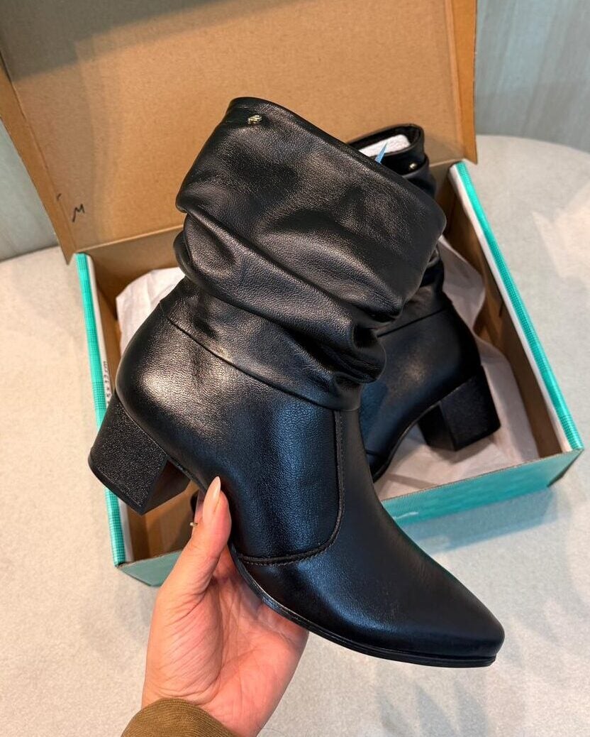 bota pegada feminina preta cano curto conforto premium bota pegada feminina preta cano curto conforto premium