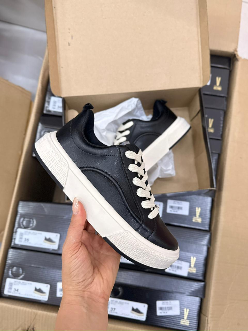 tênis casual feminino vizzano caramelo solado branco tênis casual feminino vizzano caramelo solado branco