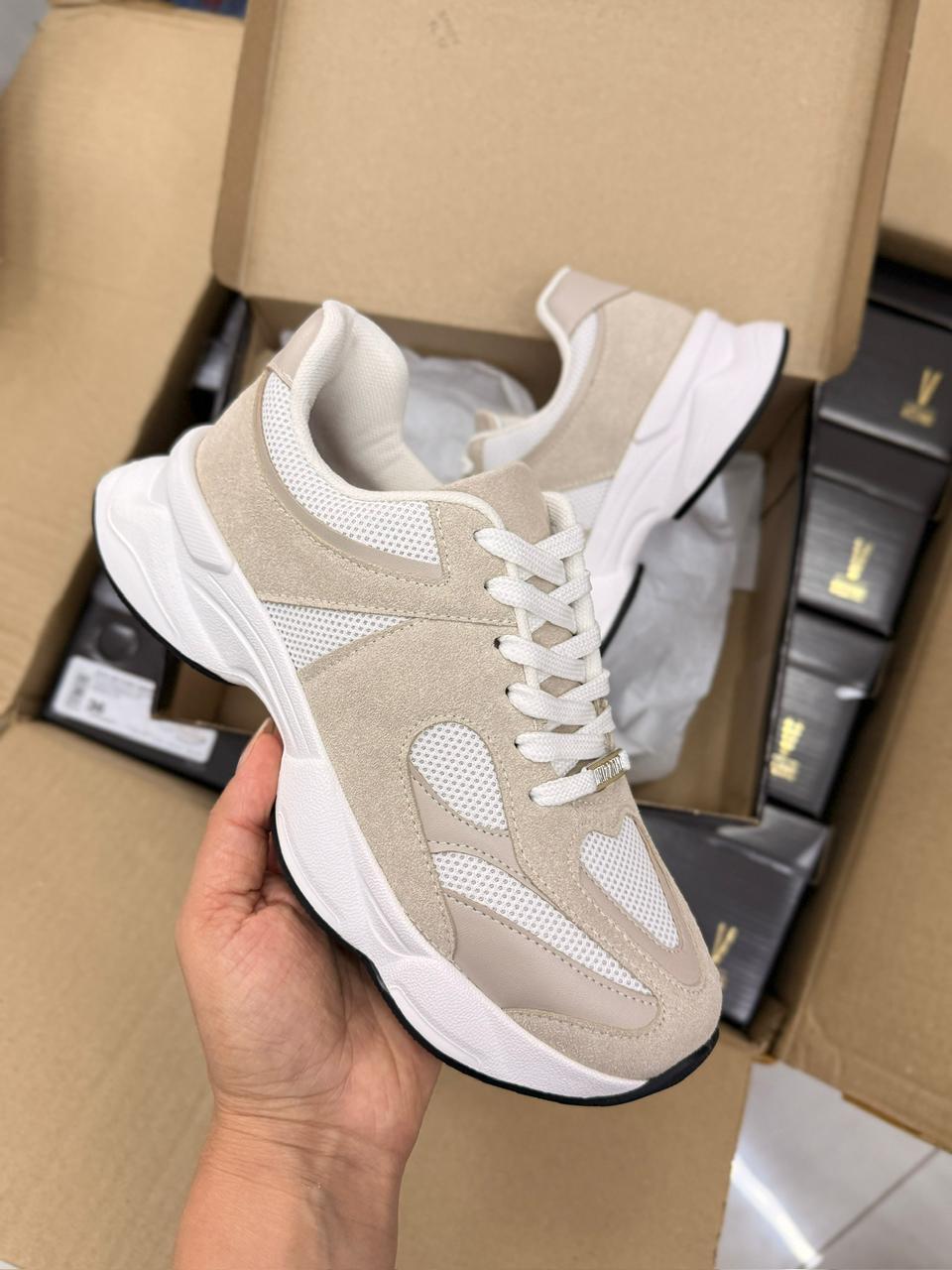 tênis casual feminino vizzano caramelo solado branco tênis casual feminino vizzano caramelo solado branco