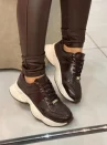 tênis chunky feminino vizzano preto casual moderno