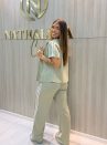 conjunto comfy verde feminino