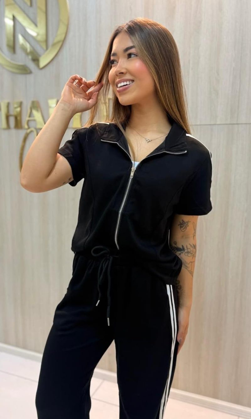 conjunto comfy preto feminino